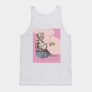 Happy Hour on Pink Background Tank Top